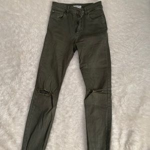 Zara khaki jeans